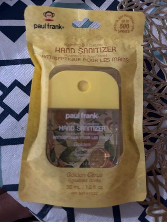 Paul Frank Other - Paul Frank Yellow Golden Citrus Pocket Hand Sanitizer